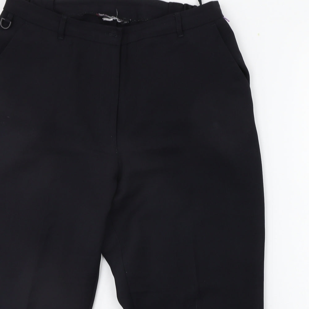 Anchor Womens Black   Trousers  Size 12 L20 in