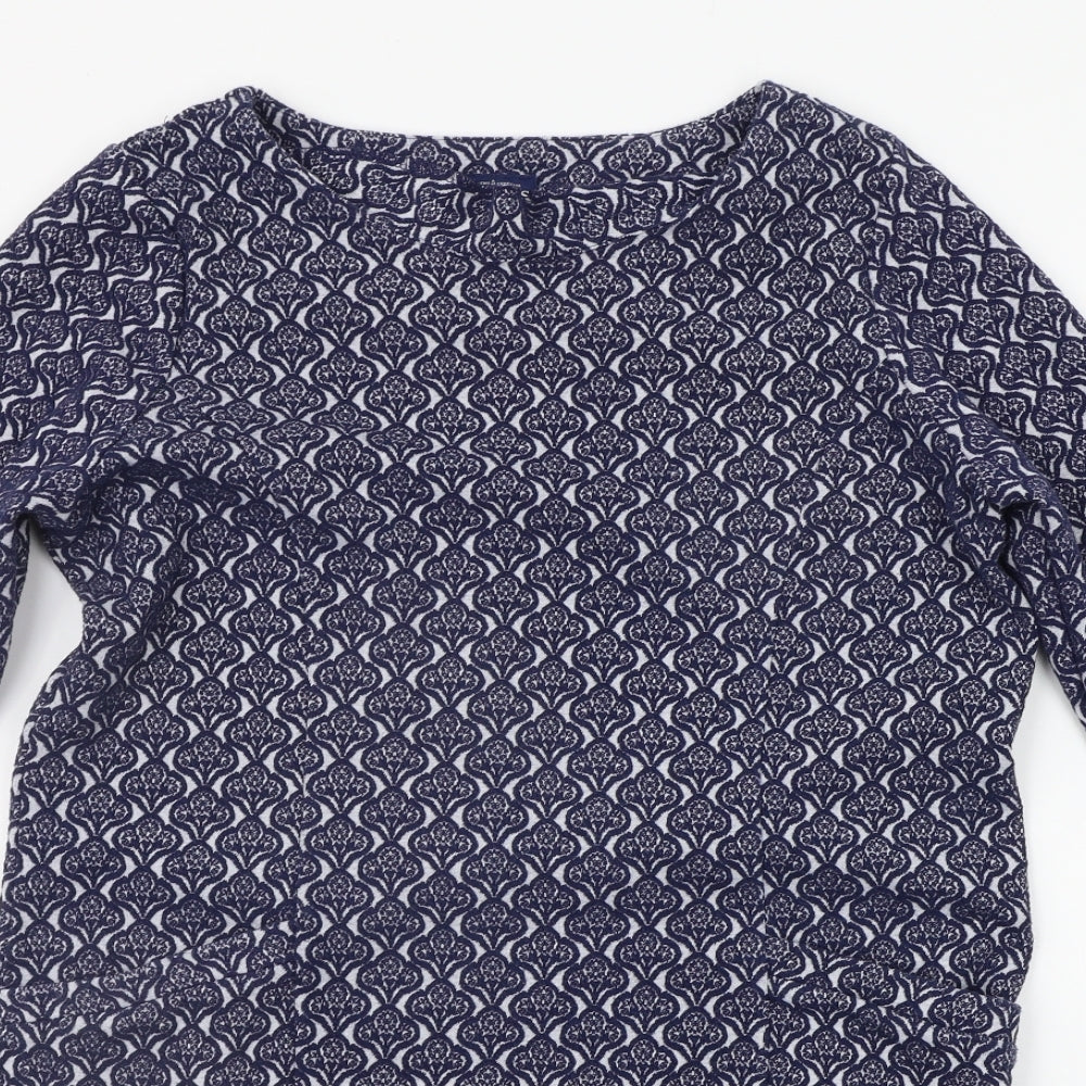Joules Womens Blue Geometric  Jumper Dress  Size 12