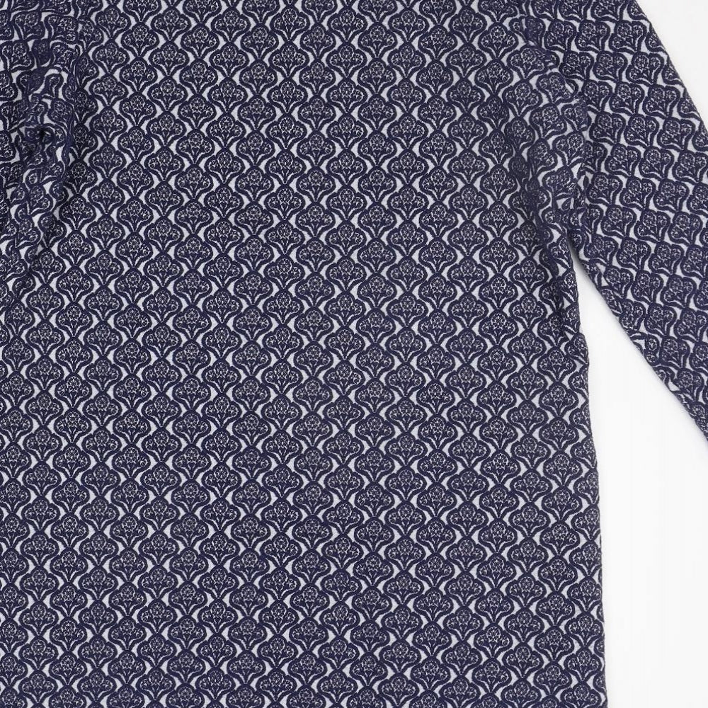Joules Womens Blue Geometric  Jumper Dress  Size 12