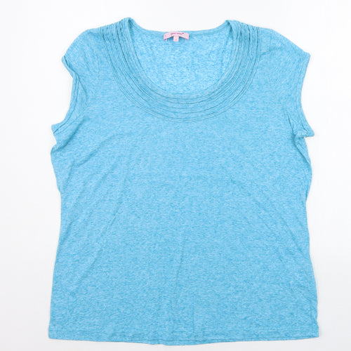 Per Una Womens Blue   Basic T-Shirt Size 20