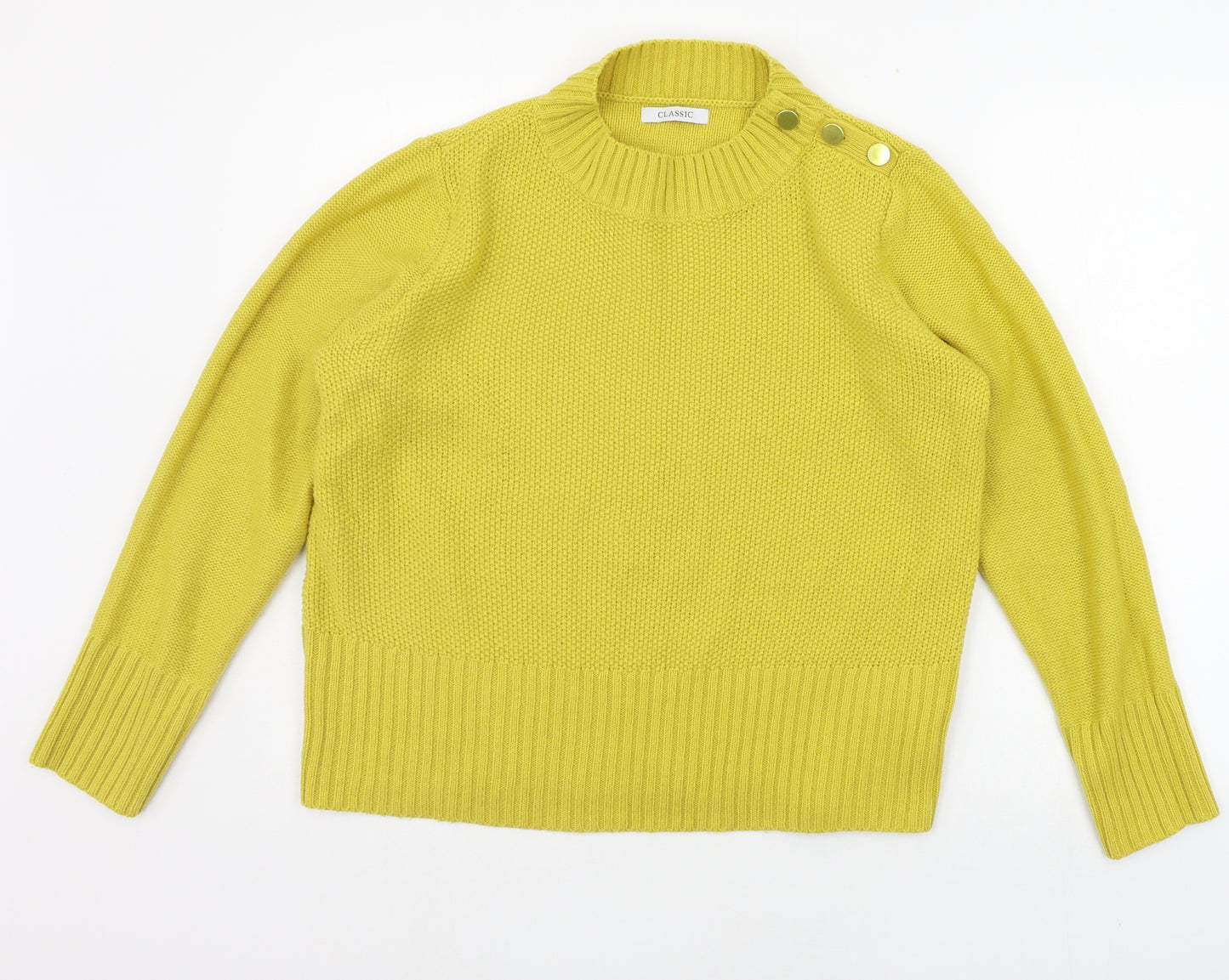 Marks and Spencer Womens Yellow   Pullover Jumper Size 18