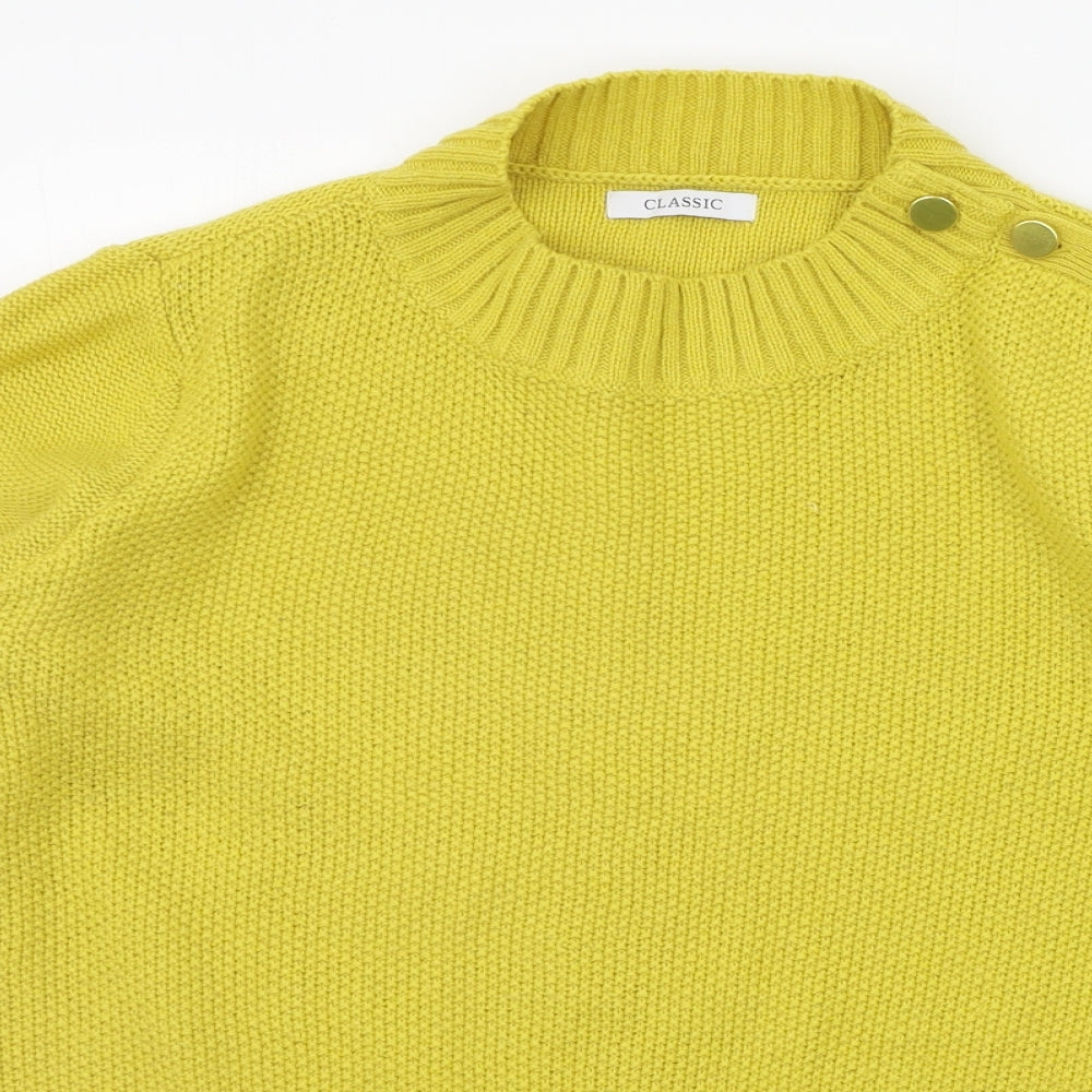 Marks and Spencer Womens Yellow   Pullover Jumper Size 18