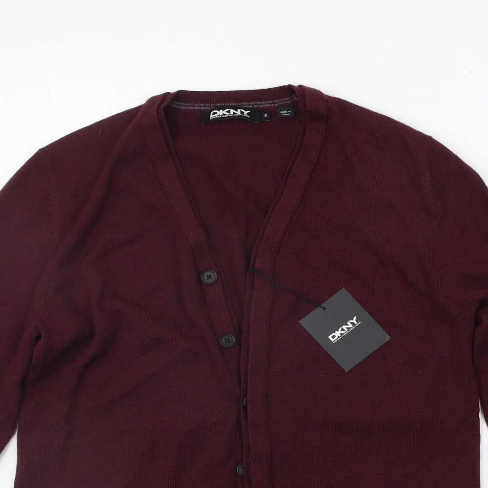 DKNY Womens Purple   Cardigan Jumper Size S