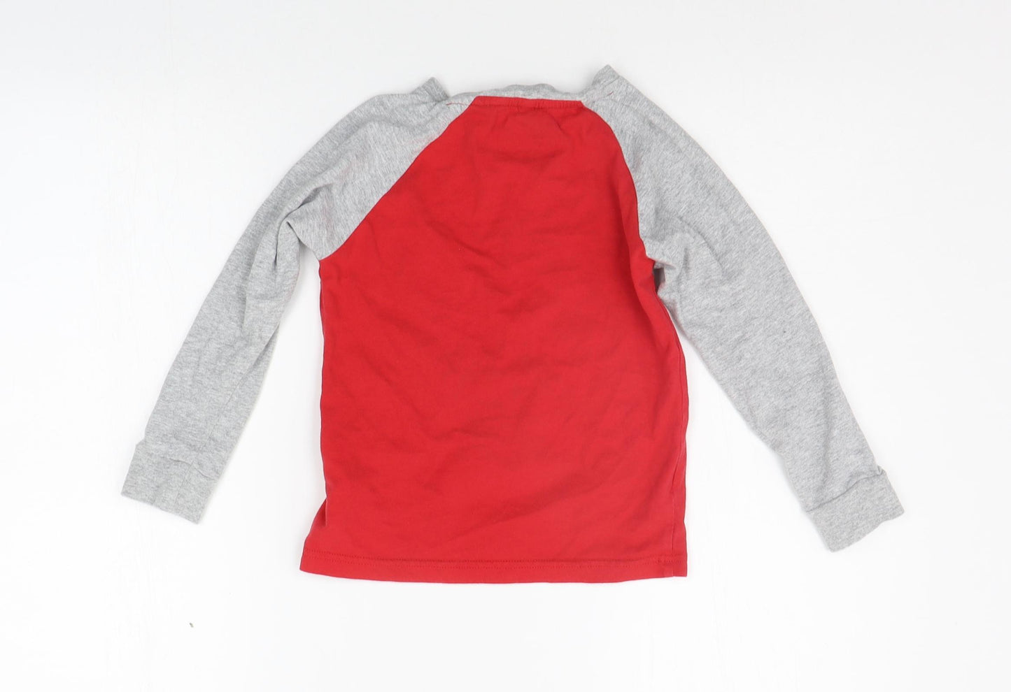 Blue Zoo Boys Red Solid   Pyjama Top Size 6-7 Years  - CHRISTMAS