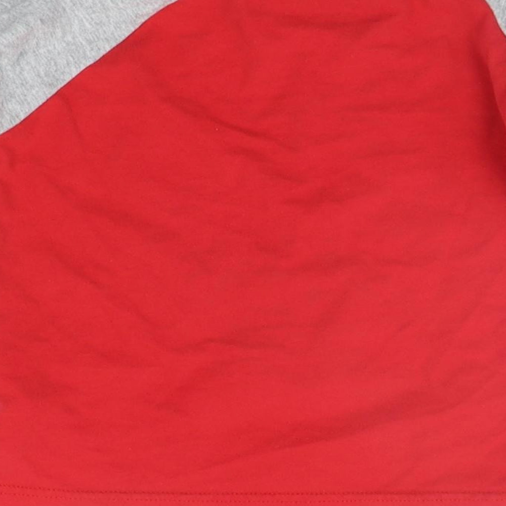 Blue Zoo Boys Red Solid   Pyjama Top Size 6-7 Years  - CHRISTMAS