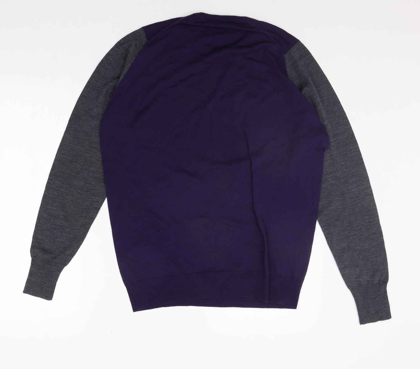 John Smedley Mens Purple   Pullover Jumper Size M