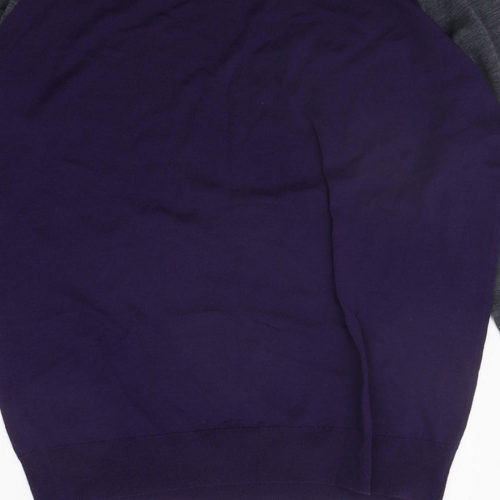 John Smedley Mens Purple   Pullover Jumper Size M