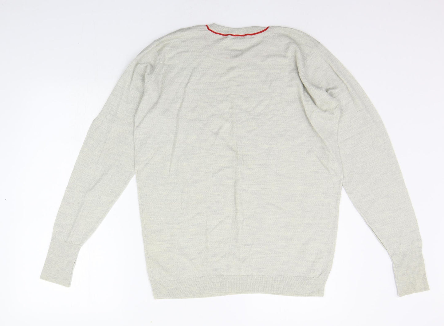 John Smedley Mens Grey   Pullover Jumper Size M
