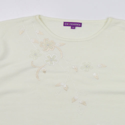 Chickadee Womens White   Pullover Jumper Size XL