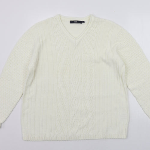 EWM Womens White   Pullover Jumper Size M