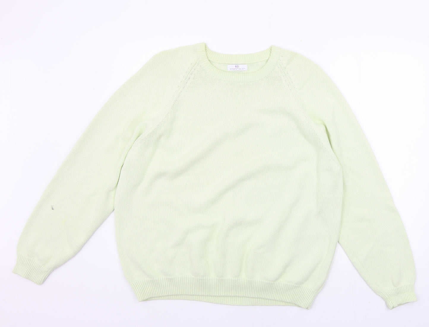 Essential  Womens Green   Pullover Jumper Size 18