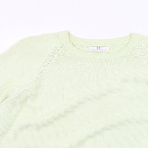 Essential  Womens Green   Pullover Jumper Size 18
