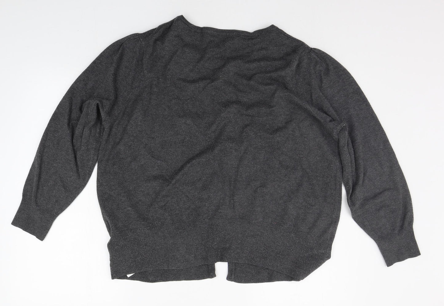 Marks and Spencer Womens Grey   Cardigan Jumper Size 22