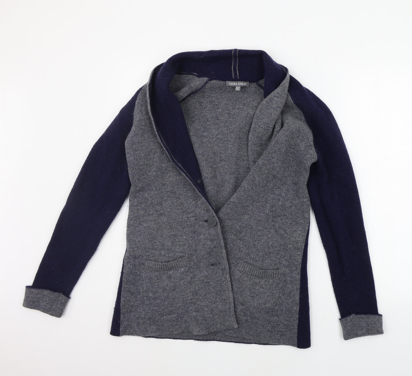 Laura Ashley Womens Blue   Cardigan Jumper Size 10