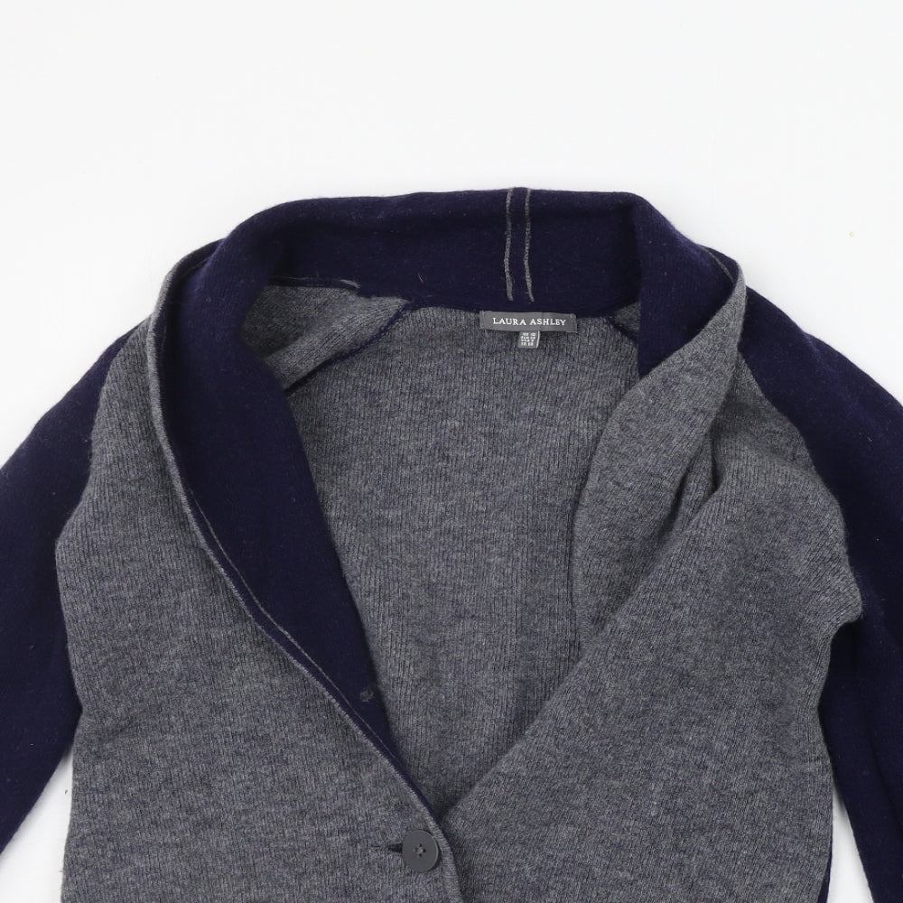 Laura Ashley Womens Blue   Cardigan Jumper Size 10