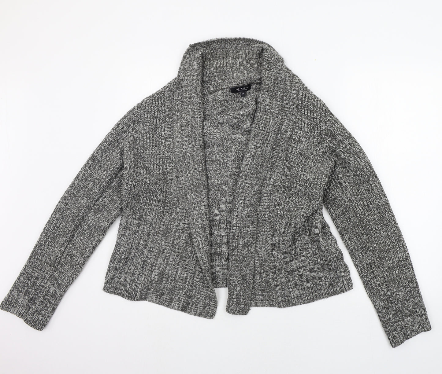 Debemhams Womens Grey   Cardigan Jumper Size 14