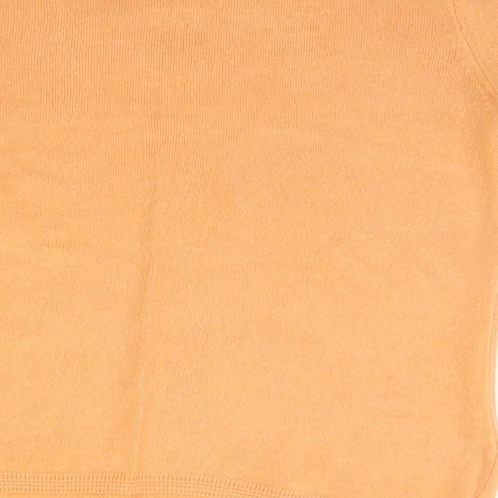 Marks and Spencer Womens Orange   Henley Jumper Size 14