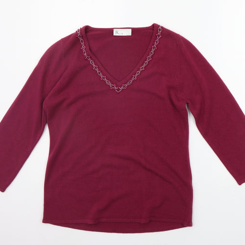BHS Womens Purple   Pullover Jumper Size 10