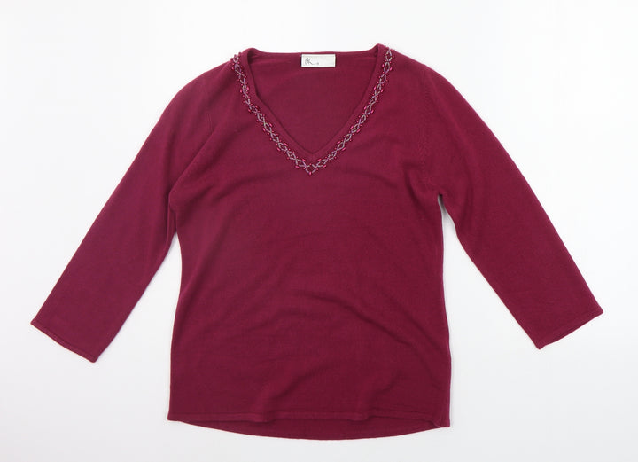 BHS Womens Purple   Pullover Jumper Size 10