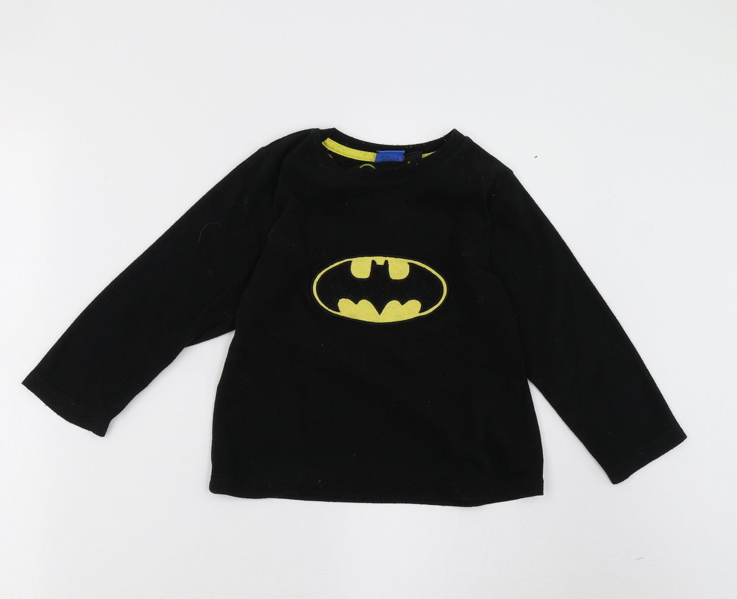 Primark Boys Black  Fleece  Pyjama Set Size 5-6 Years  - Batman
