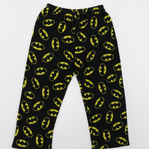Primark Boys Black  Fleece  Pyjama Set Size 5-6 Years  - Batman
