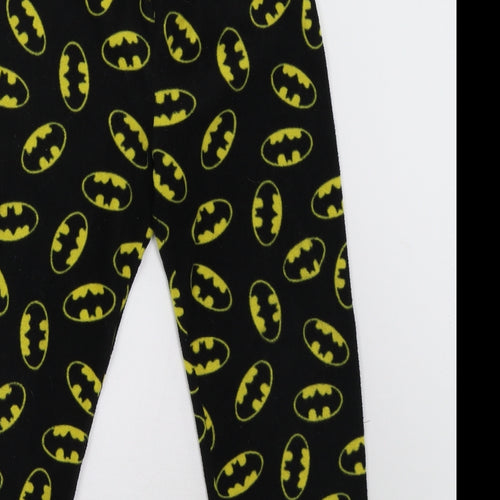 Primark Boys Black  Fleece  Pyjama Set Size 5-6 Years  - Batman
