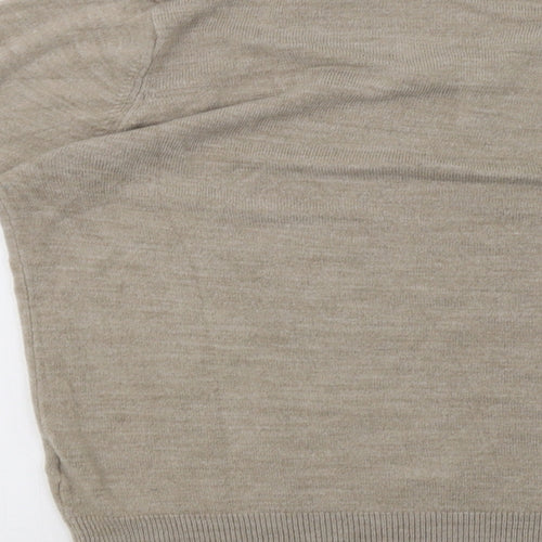 Marks and Spencer Mens Beige  Knit Pullover Sweatshirt Size M