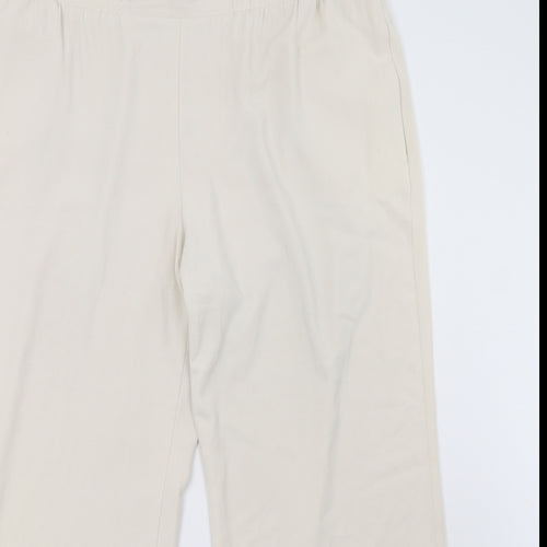 Marks and Spencer Womens White   Trousers  Size 18 L27 in