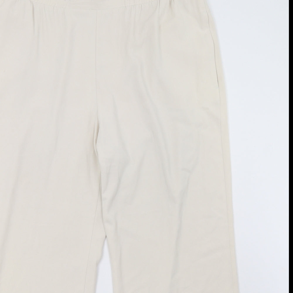 Marks and Spencer Womens White   Trousers  Size 18 L27 in