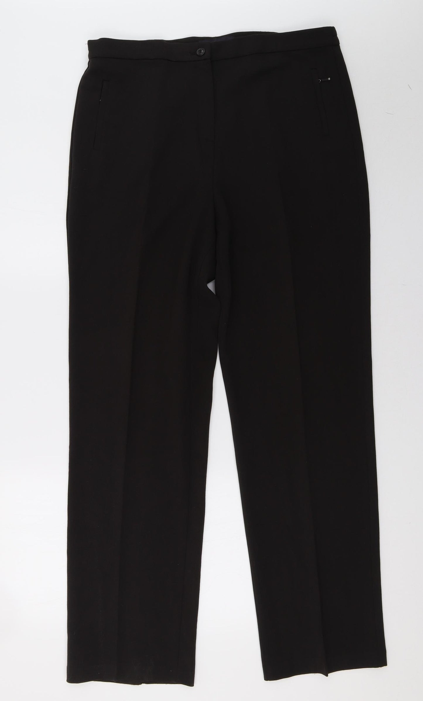 Marks and Spencer Womens Black   Trousers  Size 14 L33 in