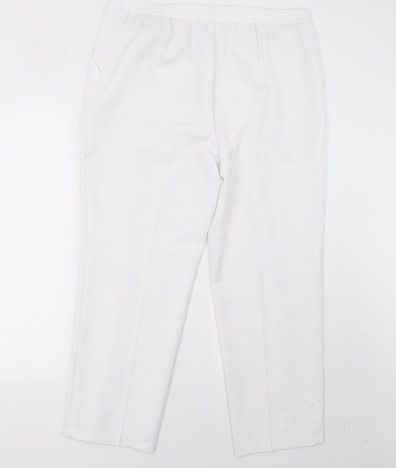 Marks and Spencer Womens White   Trousers  Size 16 L27 in