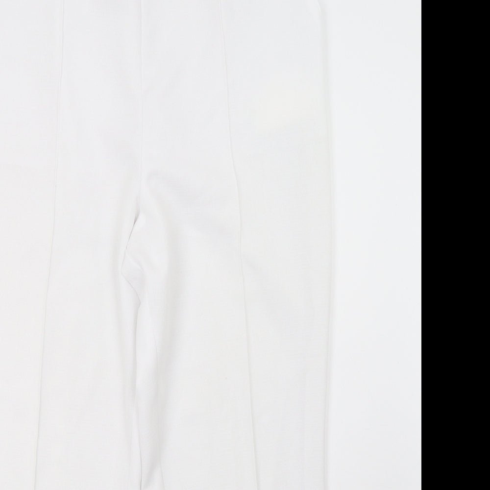 Marks and Spencer Womens White   Trousers  Size 16 L27 in