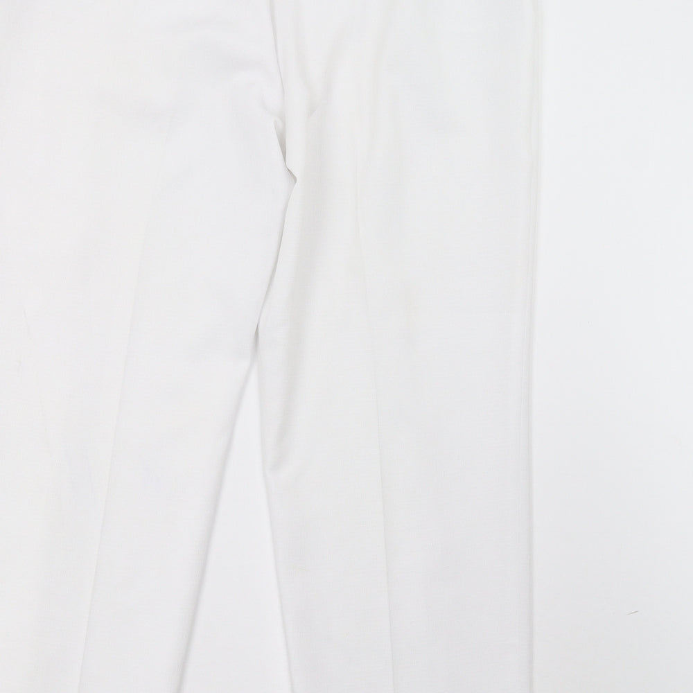 Marks and Spencer Womens White   Trousers  Size 16 L27 in