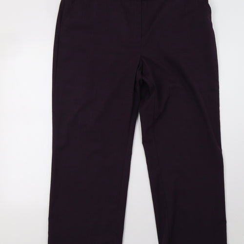Debenhams Womens Purple Check  Trousers  Size 18 L30 in