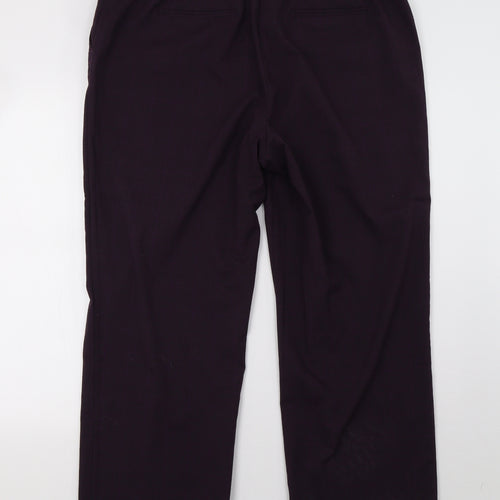 Debenhams Womens Purple Check  Trousers  Size 18 L30 in