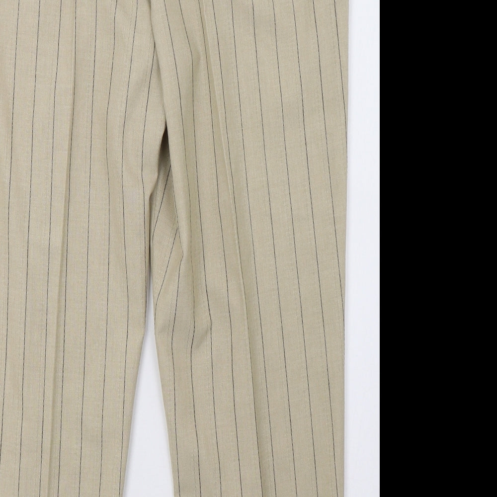 slimma Womens Beige Striped  Trousers  Size 20 L29 in