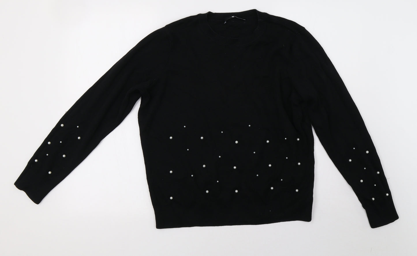 by very Womens Black   Pullover Sweatshirt Size 14