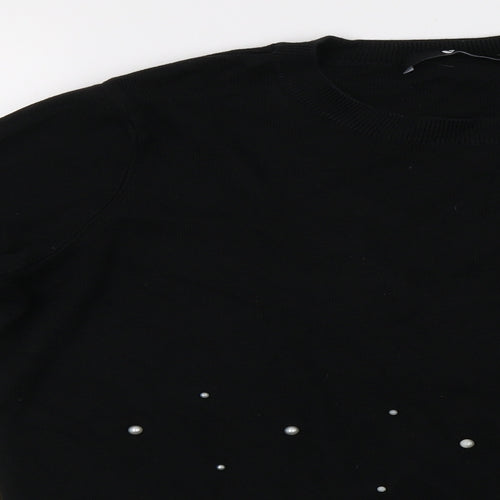 by very Womens Black   Pullover Sweatshirt Size 14