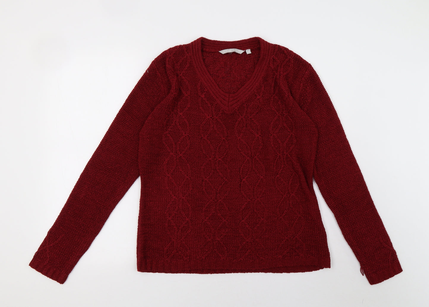 elizabeth scott Womens Red   Pullover Sweatshirt Size XL