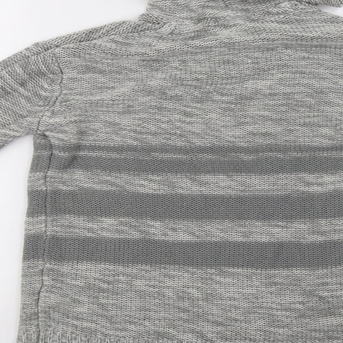 mrp Womens Grey  Knit Pullover Hoodie Size M