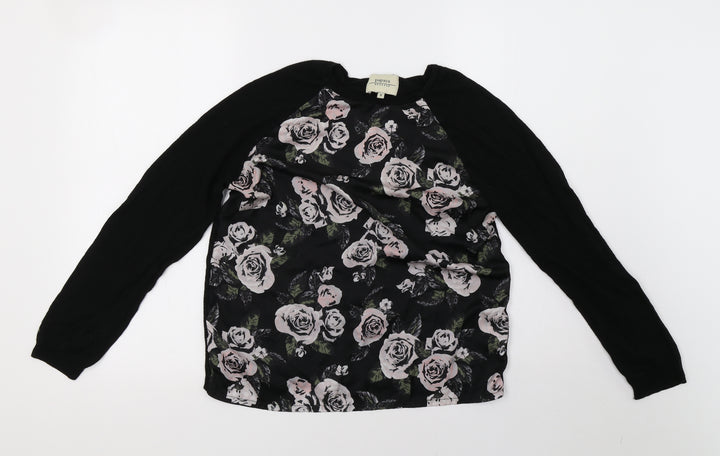 Matalan Womens Black Pullover Sweatshirt Size 8