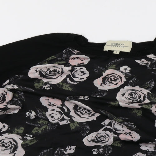 Matalan Womens Black   Pullover Sweatshirt Size 8
