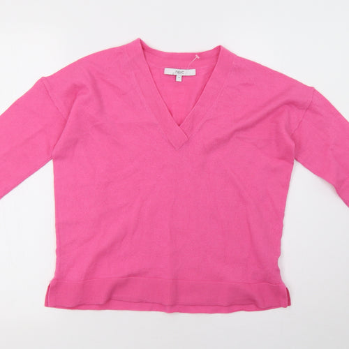 NEXT Womens Pink  Knit Pullover Sweatshirt Size 10