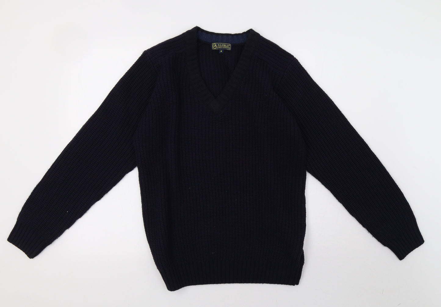 EWM Mens Blue  Knit Pullover Sweatshirt Size S