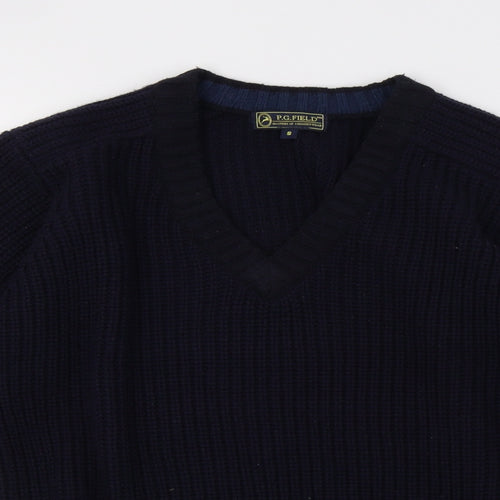 EWM Mens Blue  Knit Pullover Sweatshirt Size S