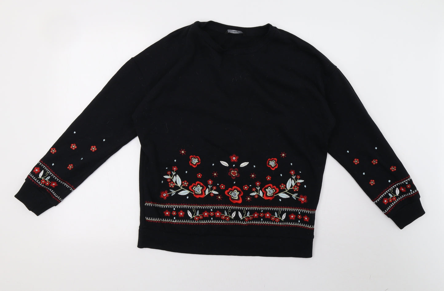 George Womens Black   Pullover Sweatshirt Size 10