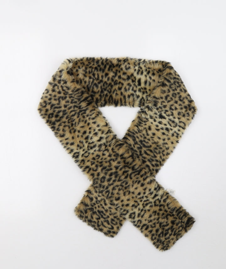Preworn Girls Brown Animal Print Scarf Scarves & Wraps One Size