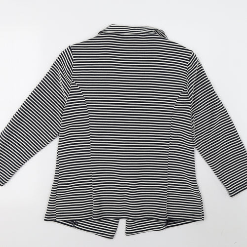 Matalan Womens White Striped  Jacket Blazer Size 16