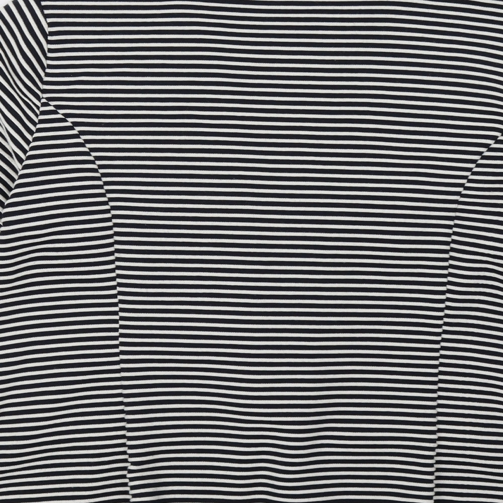 Matalan Womens White Striped  Jacket Blazer Size 16