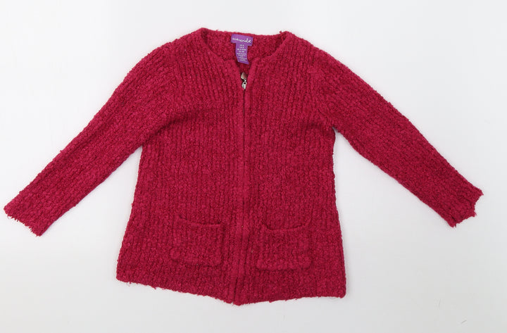 shrinkin violet Girls Pink   Full Zip Sweatshirt Size 5-6 Years